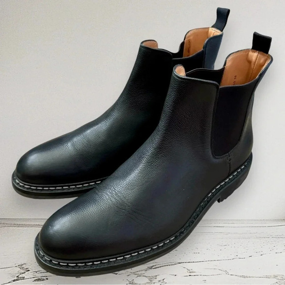 HESCHUNG Tremble Ankle Leather Boot Black Size 12 - Picture 3 of 12